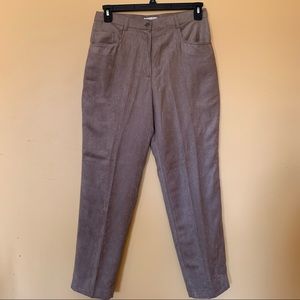 Christopher & Banks High Waist Classic Slimming Straight Faux-Suede Pants Size 8